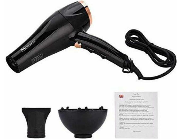 Phon Professionale 2000w sk3907 Asciuga Capelli Lisci Mossi Diffusore Beccuccio