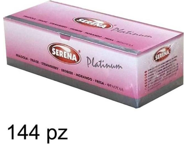 Preservativi Serena Gusto Fragola 144pz Latex Afrodisiaco Monouso Lubrificati