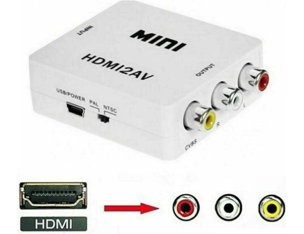 Convertitore Converter Adattatore Audio Video da AV Composite CVBS RCA a HDMI
