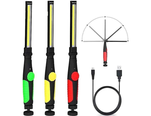 Torcia da Lavoro Led Lampada Garage Officina Meccanico Pesca Ricaricabile