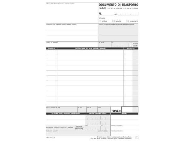 10x Blocchi Documenti di Trasporto 33 Moduli Triplice Copia Autoricalcanti...