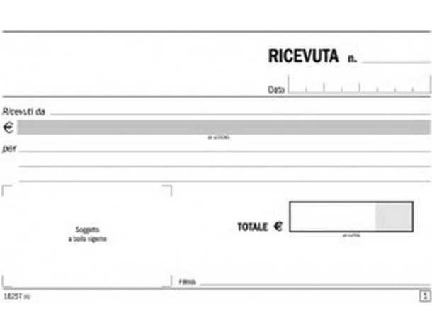 5x Blocco Ricevute Generiche da 50 Moduli Duplice Copia Autoricalcanti Datati...