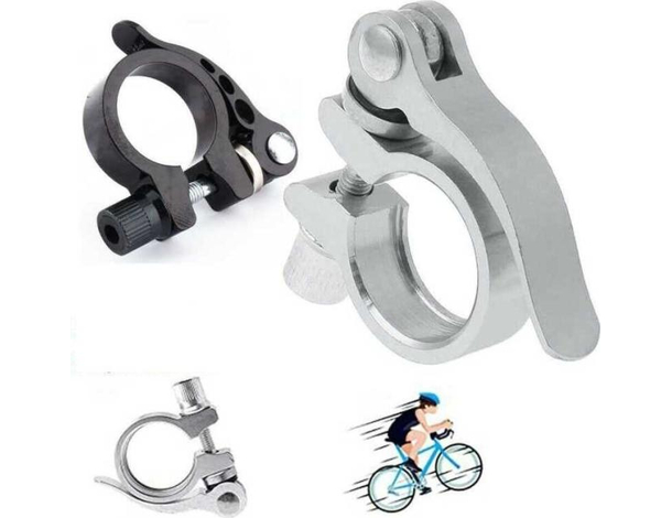 Sgancio Rapido Sellino Bici Pinza Morsetto Regolabile in Alluminio Ciclismo
