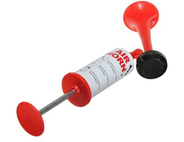 Corno manuale da stadio ad aria air horn tromba a mano con pompa eventi sportivi