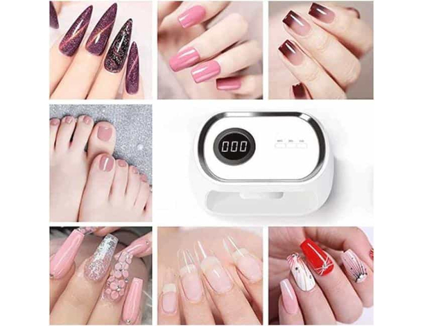 Lampada UV 24 Led 48w per Unghie Smalto Gel Professionale Nail-Art con Timer...