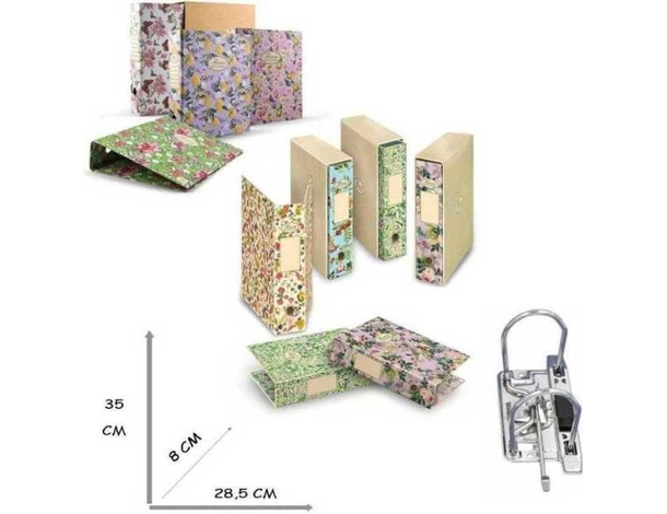 Raccoglitore ad anelli portadocumenti d8 pigna nature flower