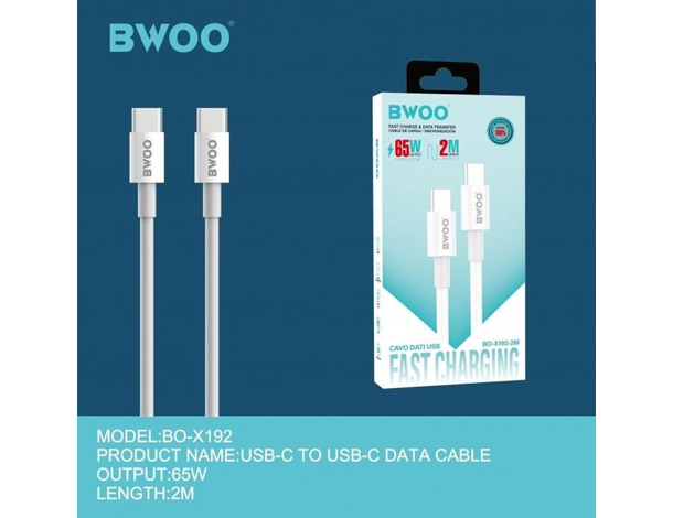 Cavo USB Type-C 2 Metri X192 Carica Veloce Trasferimento Dati Cellulare...