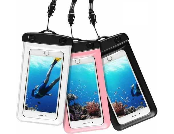 3x Custodia Impermeabile Smartphone Universale Waterproof Subacquea Colori 6.7"