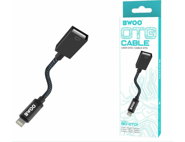 Cavo OTG Collegamento USB Femmina a Lightning 8 Pin Tastiera Mouse Pen Drive SD