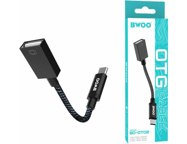 Cavo OTG 10cm Collegamento USB Femmina a USB-C Smartphone Tastiera Mouse SD