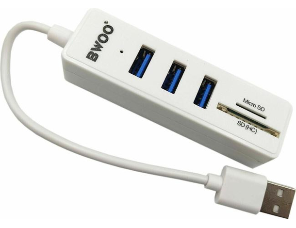 Hub Adattatore PC BO-OT23 Computer Alta Velocità USB 2.0 4 Porte SD Micro Card