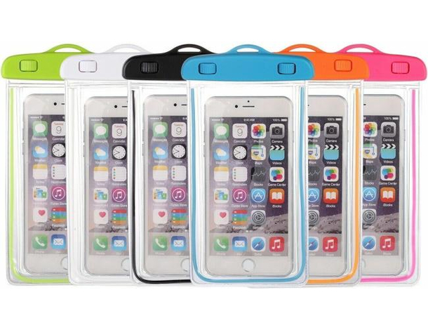 3x Custodia Impermeabile Smartphone Universale Waterproof Subacquea Colori...