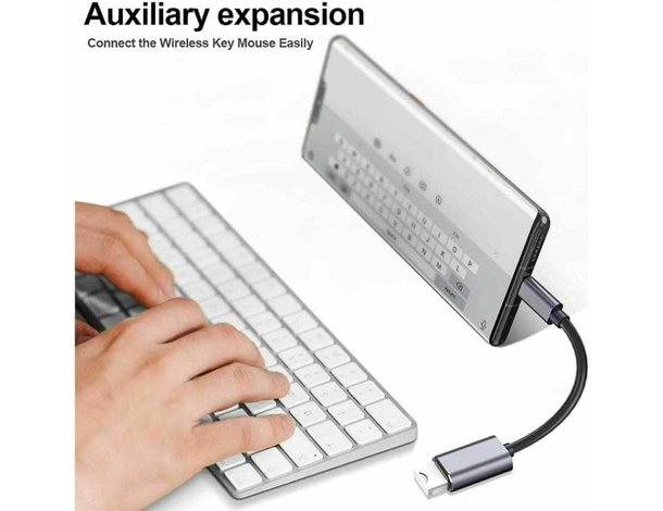 Cavo OTG Collegamento USB Femmina a Lightning 8 Pin Tastiera Mouse Pen Drive...