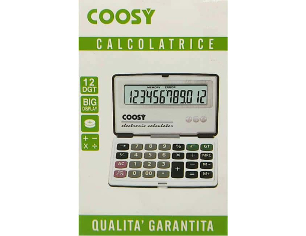 Mini Calcolatrice Elettronica Digitale 12 Cifre Tascabile Studio Scuola...