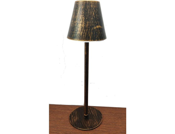 Lampada Led Abat-Jour in Metallo Senza Fili Ricaricabile 3 Intensità Touch...