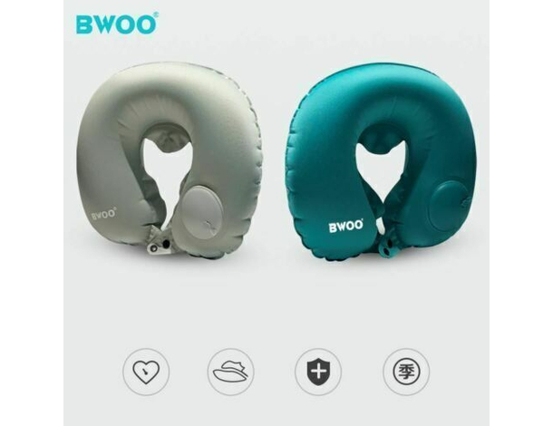 Cuscino da Viaggio per Testa Collo Gonfiabile con Custodia Auto Treno Aereo...