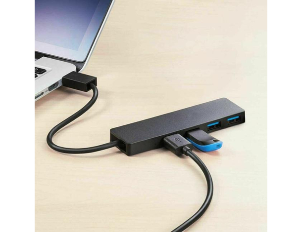 Hub 4 Porte USB 3.0 Trasferimento Dati Computer PC Ultra Sottile Alta...