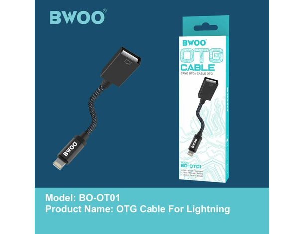 Cavo OTG Collegamento USB Femmina a Lightning 8 Pin Tastiera Mouse Pen Drive...