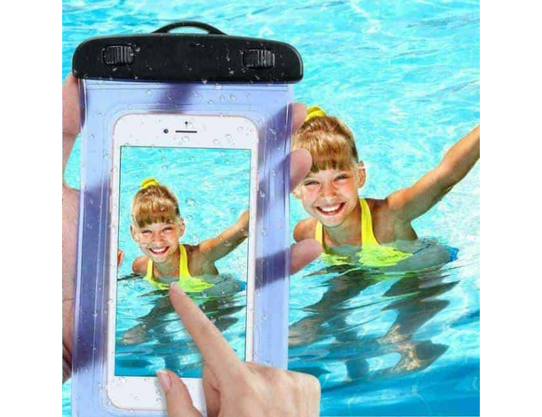 3x Custodia Impermeabile Smartphone Universale Waterproof Subacquea Colori...