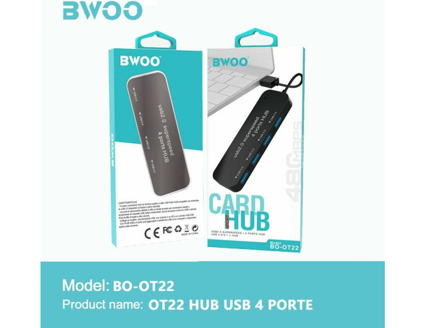 Hub 4 Porte USB 3.0 Trasferimento Dati Computer PC Ultra Sottile Alta...