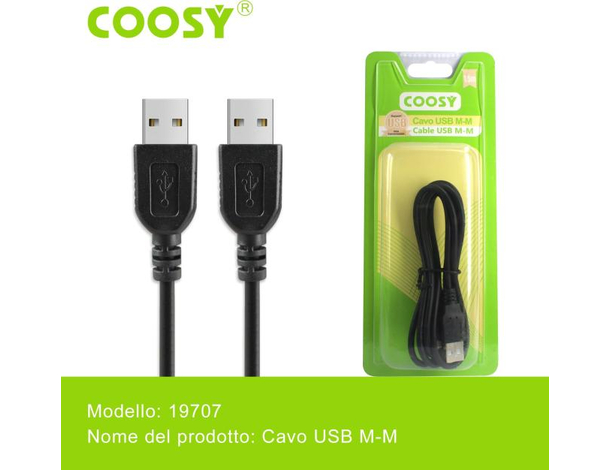 Cavo USB 2.0 Maschio Maschio 1.5 Metri Prolunga Estensione Collegamento...