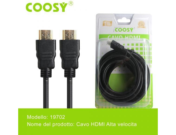 Cavo HDMI 4K 5 Metri Ultra HD Anti Usura Blue-Ray PS4 XBOX PC Computer...