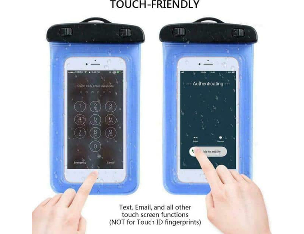 3x Custodia Impermeabile Smartphone Universale Waterproof Subacquea Colori...