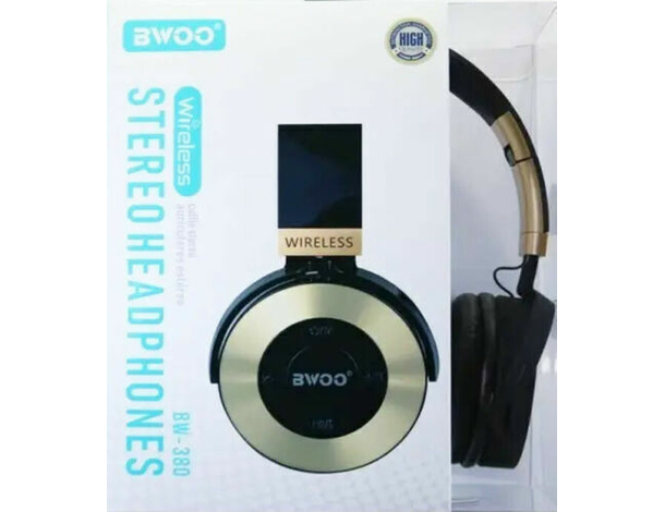 Cuffia Bluetooth 5.0 BW-380 Stereo Dinamiche Wireless Ricaricabili con...