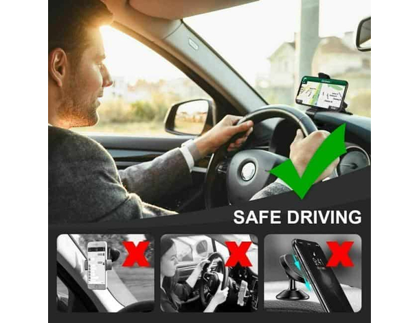 Supporto Porta Cellulare Auto Cruscotto Clip Universale GPS Guida in...