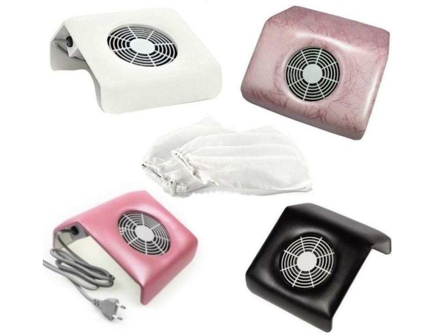 Aspiratore da Tavolo per Nail Art Ricostruzione Unghie Manicure con Sacchetti