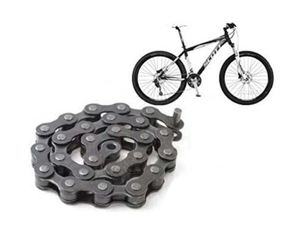 Catena di Ricambio Bicicletta 1/2" x 3/32" 116 Maglie in Acciaio per Ruote Bike