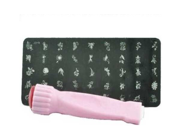 Kit Stampa Unghie Smalto Nail-Art Manicure Pedicure Timbri Simboli Casuali