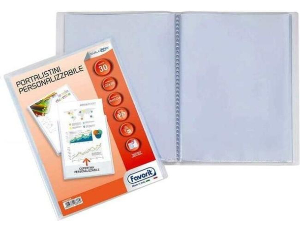 Porta Listini 30 Buste Personalizzabile Favorit 22x30cm Copertina Flessibile