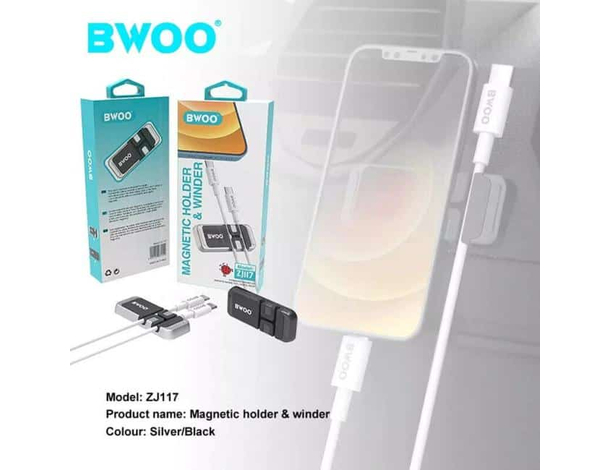 Supporto Magnetico Calamitato ZJ117 Cellulare Ferma Cavi Multiuso Auto...