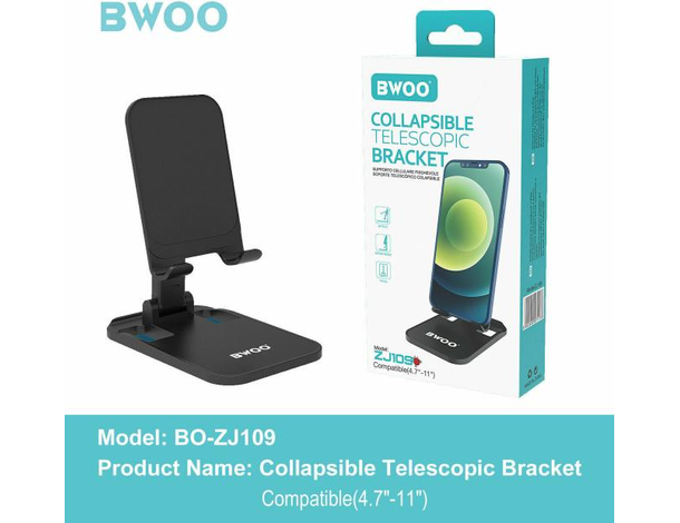 Supporto Cellulare Telescopico Metallo Tavolo Universale Smartphone Anti...