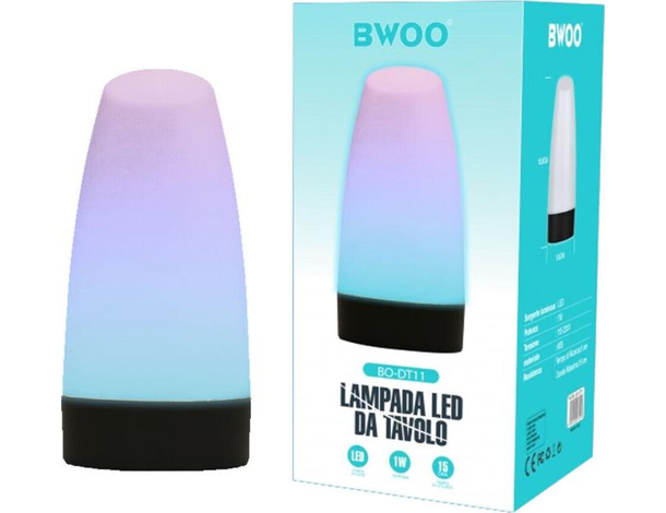 Lampada Led Luce Calda da Tavolo Abat Jour Ricaricabile Arredamento Comodino 1W