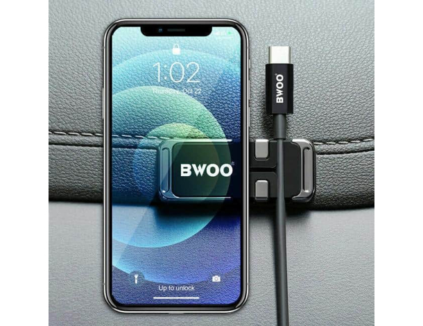 Supporto Magnetico Calamitato ZJ117 Cellulare Ferma Cavi Multiuso Auto...