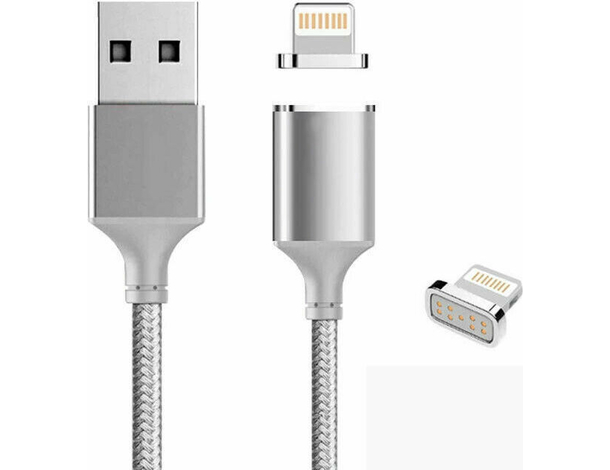 Cavo Magnetico 1m Lightning 8 Pin iPhone iOS Carica Trasferimento Dati Rapido