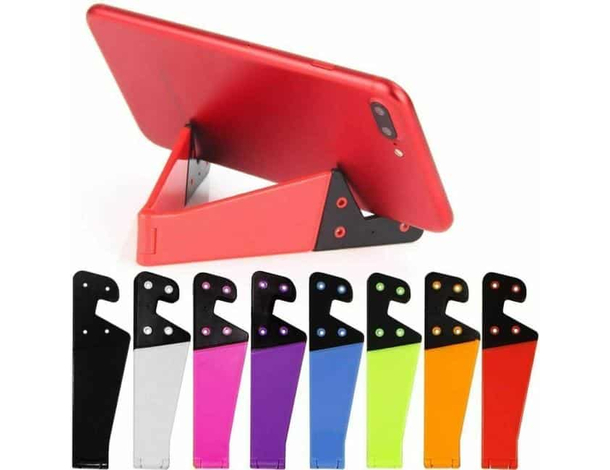 2x Supporto Universale Smartphone Modello a V Pieghevole Colorato ABS 2 Pezzi