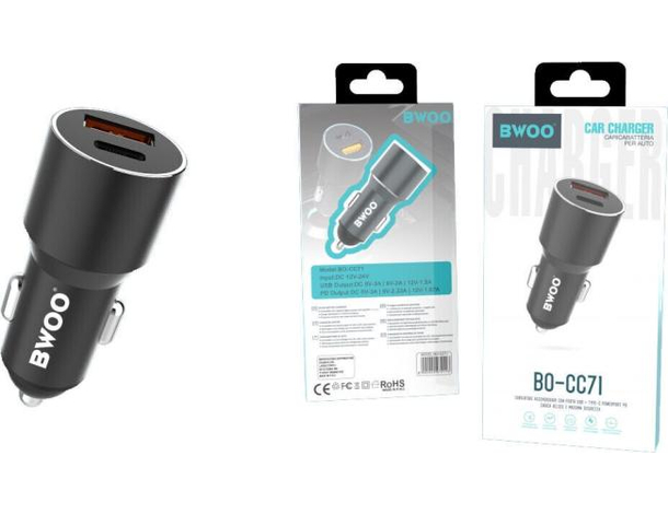 Adattatore Accendisigari Doppia Porta USB Auto Camion Caricatore Carica 12-24V