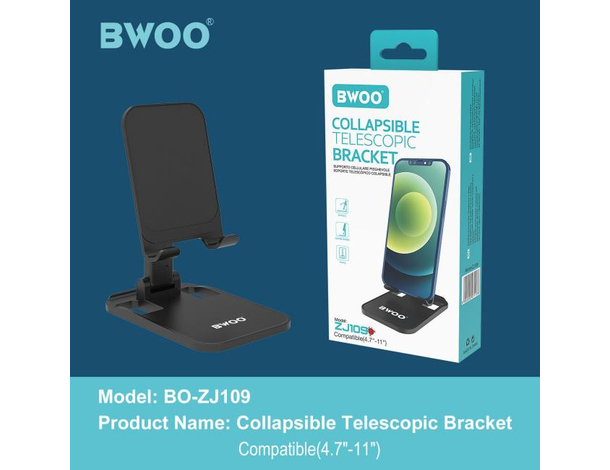 Supporto Cellulare Telescopico Metallo Tavolo Universale Smartphone Anti...