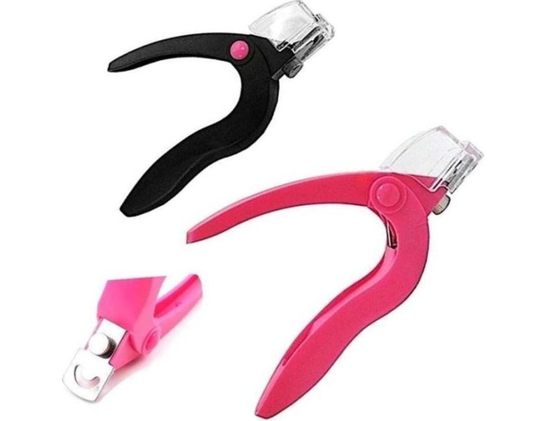 2x Forbici Unghie Forbicine in Acciaio Forbice Punta Manicure Pedicure Cucire
