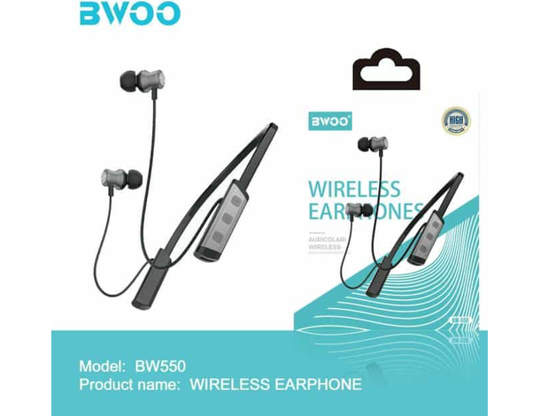 Cuffie Auricolari Sport Senza Fili Bluetooth Microfono Integrato Ingresso TF...