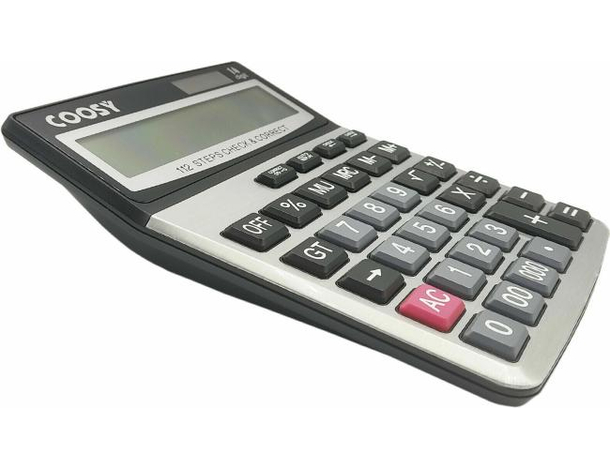 Calcolatrice Elettronica Digitale Check 14 Cifre da Tavolo Studio Scuola...