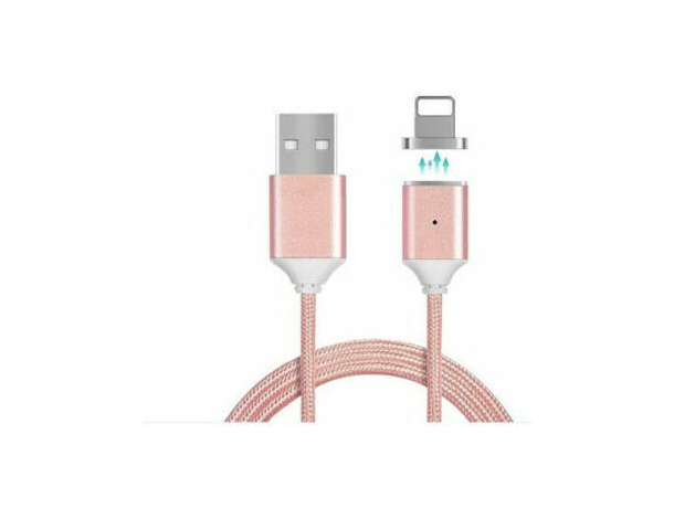 Cavo Magnetico 1m Lightning 8 Pin iPhone iOS Carica Trasferimento Dati Rapido...