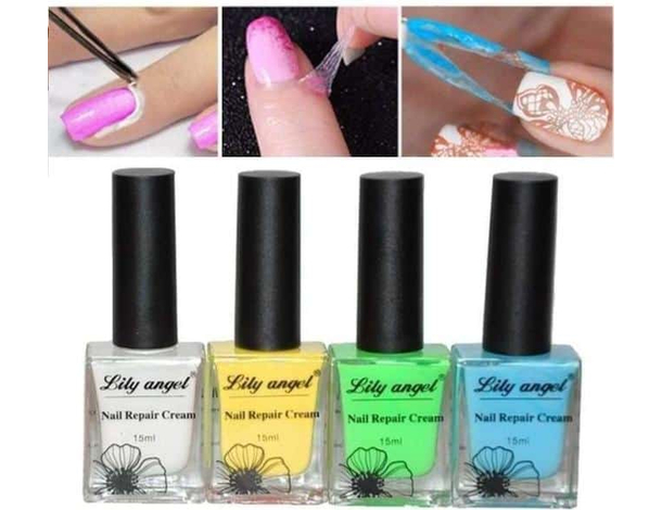 2x Stencil Liquido da 10ml Unghie Nail Art Anti Sbavature Smalto Cuticole Mani