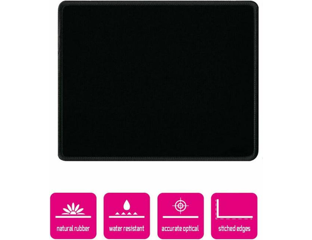 Tappetino per Mouse Mousepad Nero Gaming Scrivania Casa Ufficio Waterproof...
