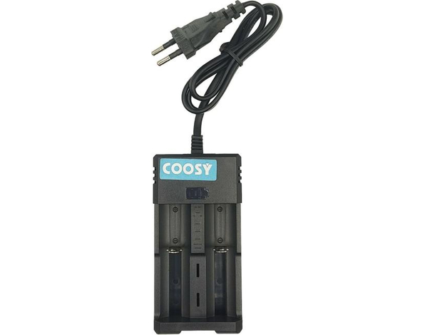 Caricabatterie 2 Pile Ricaricabili Batterie AA Ni-MH Ni-Cd AAA Stilo Led AC...