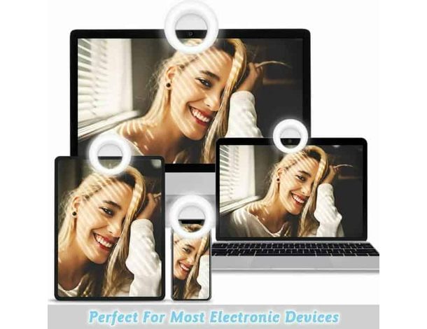 Luce LED ad Anello Ricaricabile Portatile Cellulare Tablet Video TikTok...