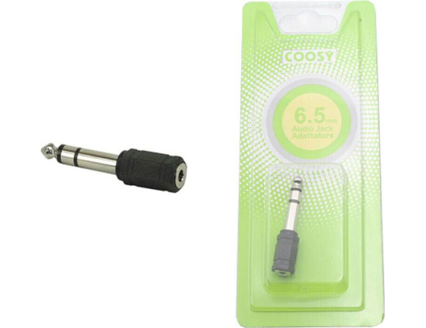 Adattatore Audio Jack 6,5 mm Maschio a Jack 3,5 mm Femmina Connettore Cuffie...